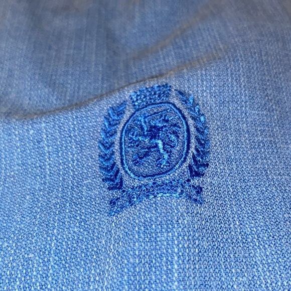 VTG Tommy Hillfiger Blue Button-down Y2K mini embroidery - Picture 11 of 11
